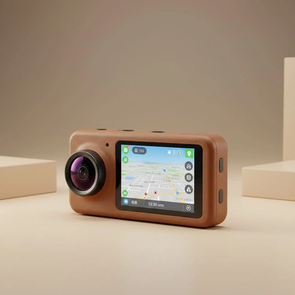 Mercedes-Benz dash cam recording road ahead