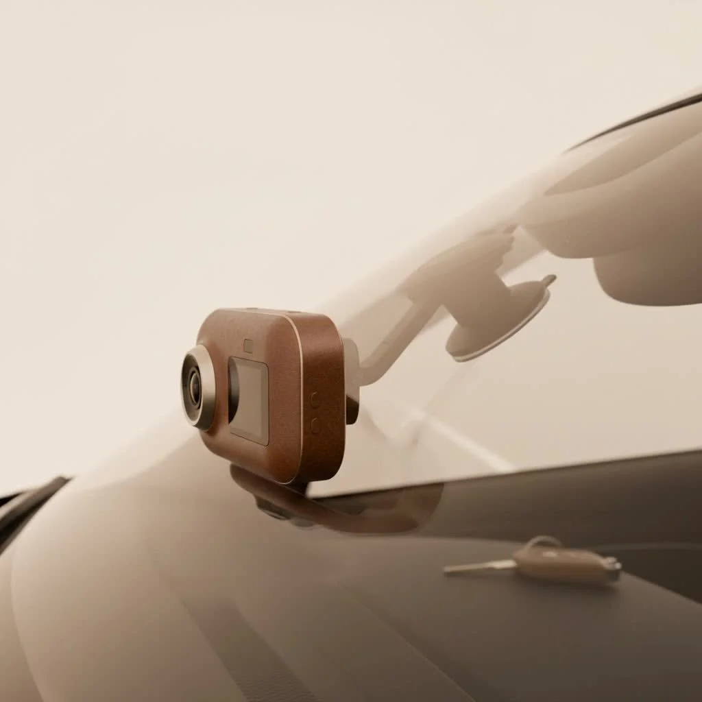 Garmin Dash Cam Live mounted on a car windshield
