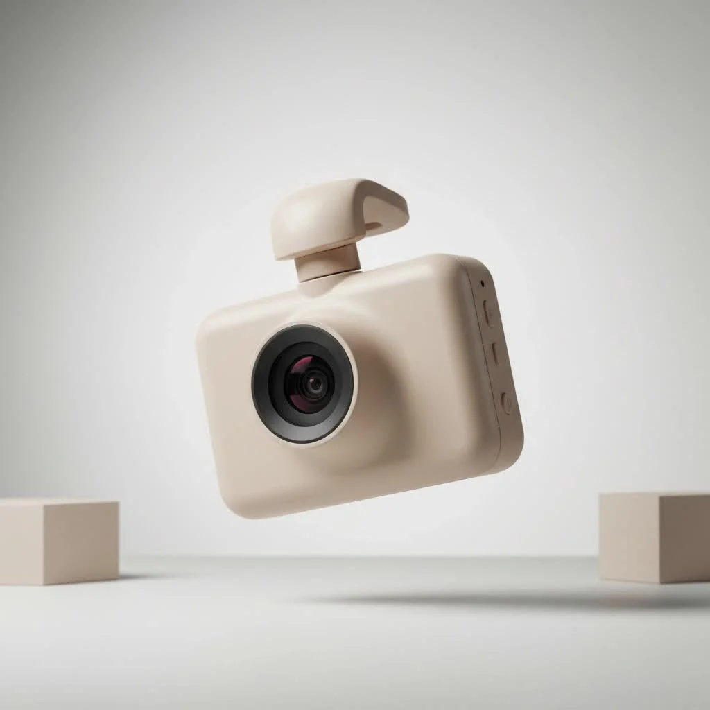 VIOFO dash cam mounted on a car windshield